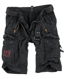 spodnie bojówki krótkie ROYAL SHORTS - ROYALBLACK