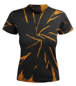 bluzka damska BLACK / BROWN barwiona