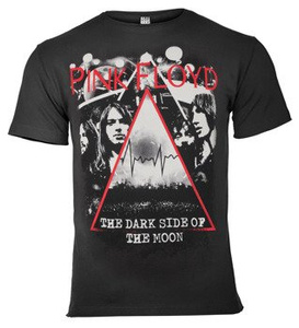 koszulka PINK FLOYD - PYRAMID FACES ciemnoszara