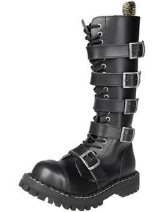 glany STEEL - BLACK (20-dziurkowe) 5 klamer + suwak