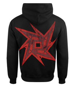 bluza METALLICA - RED NINJA STAR, rozpinana z kapturem