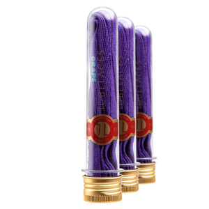 sznurowadła TUBELACES - GOLD HOOK UP GRAPE (130 cm)