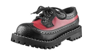 glany STEEL - BLACK / RED (4 dziurki)