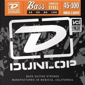 struny do gitary basowej JIM DUNLOP  - STAINLESS STEEL /045-100/ (DBS45100)