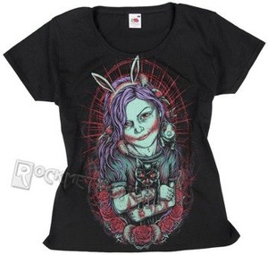 bluzka damska BLACK ICON - JULA (DICON127 BLACK)