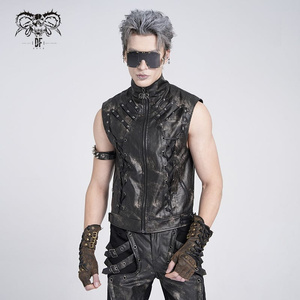 kamizelka DEVIL FASHION - BLACK GOTHIC PUNK