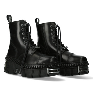 buty NEW ROCK CRUST NEGRO, TOWER CASCO NEGRO ACERO PICOS NEGRO + lateral + puntera + trasera [M-WALL083CCT-S9]