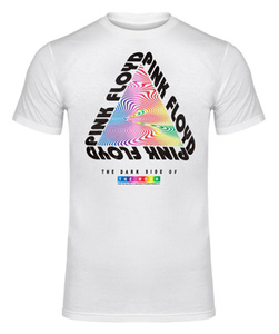 koszulka PINK FLOYD - DSOTM RAINBOW biała