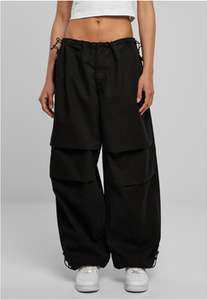 spodnie damskie LADIES COTTON PARACHUTE PANTS black