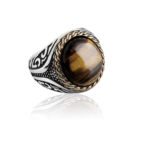 pierścień BROWN STONE