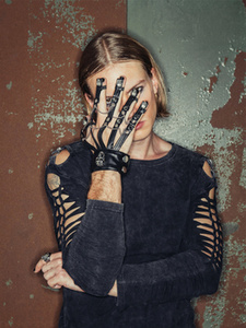 męska skórzana rękawica DEVIL FASHION