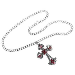 wisior + łańcuch CROSS RED EYES