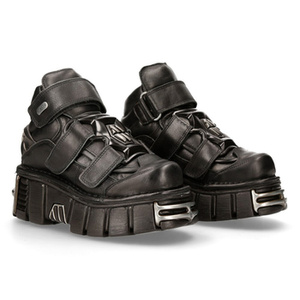 buty NEW ROCK ITALI NEGRO, NOMADA NEGRO, TOWER NEGRO ACERO [M-285-S1]