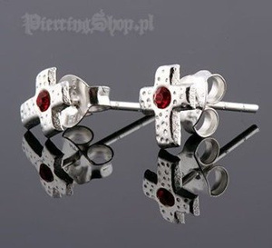 kolczyki do uszu KRZYŻ CZER