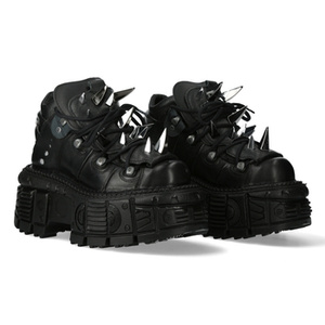 buty NEW ROCK CRUST NEGRO, TANK NEGRO sin herrajes [M-106G-C1]