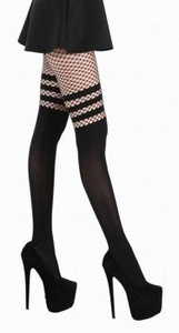 rastopy FISHNET OVER THE KNEE czarne