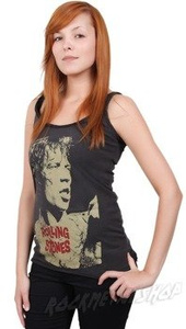 bluzka damska ROLLING STONES - WILD HORSES szara, na ramiączkach