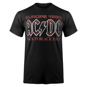koszulka AC/DC - BACK IN BLACK EUROPE 1980