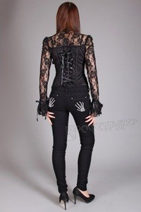 spodnie damskie BANNED - SKELETON HANDS