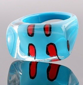 pierścień PATCHES niebieski