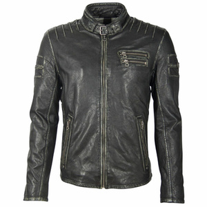 kurtka skórzana - GMJOSTER SF LABAGV BLACK