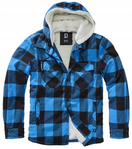 kurtka/koszula LUMBERJACKET HOODED black/blue