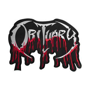 ekran termiczny OBITUARY - LOGO RED WHITE