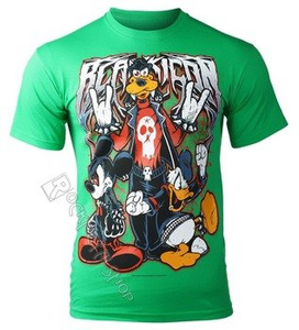 koszulka BLACK ICON - MOUSE, DUCK AND DOG (MICON111 GREEN)