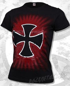 bluzka damska BLACK ICON - MALTAN CROSS (DICON021 BLACK)
