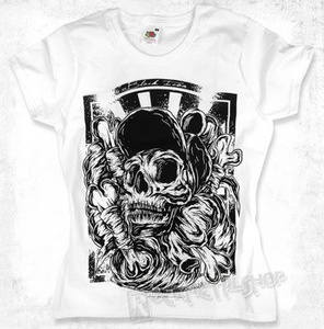 bluzka damska BLACK ICON - SKATE SKULL (DICON035 WHITE)