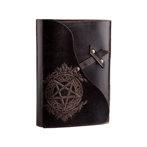 notes/zeszyt w skórzanej oprawie PENTAGRAM