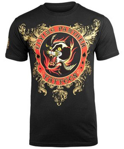 koszulka IRON FIST - FLYING PANTHER TATTOOS (BLACK)