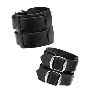 pieszczocha GŁADKA na 2 paski czarna