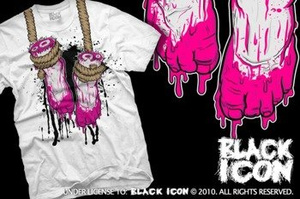 koszulka BLACK ICON - FEET (MICON104 WHITE)