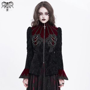 kurtka damska DEVIL FASHION - RED GOTHIC RETRO