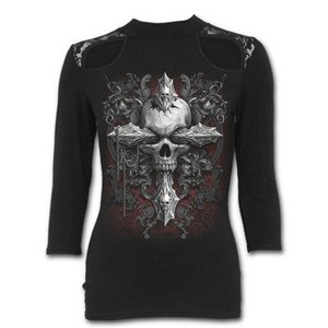 bluzka damska CROSS OF DARKNESS rękaw 3/4