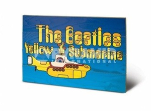 dekoracja/obraz na drewnie THE BEATLES (YELLOW SUBMARINE)