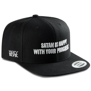 czapka HOLY BLVK - SATAN IS HAPPY...