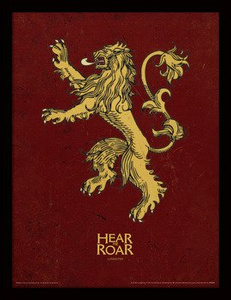 obraz w ramie GAME OF THRONES - LANNISTER