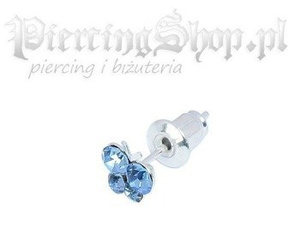 kolczyk LISTEK niebieski