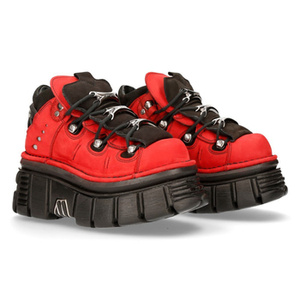 buty NEW ROCK ALASKA ROJO, NOBUCK NEGRO, TOWER NEGRO LATERAL E14 [106-S56]