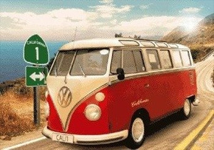 plakat 3D VW CALIFORNIAN CAMPER