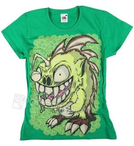 bluzka damska BLACK ICON - MONSTGREEN (DICON085 GREEN)