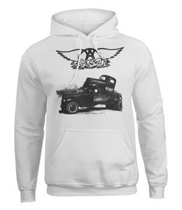 bluza AEROSMITH - PUMP biała, kangurka z kapturem
