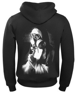 bluza AMENOMEN - NUN IN GASMASK rozpinana, z kapturem (OMEN092CR)