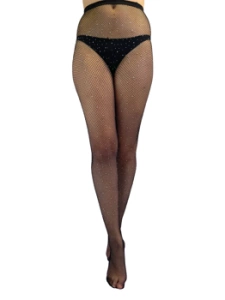 rajstopy DIAMANTE NET KABARETKI czarne