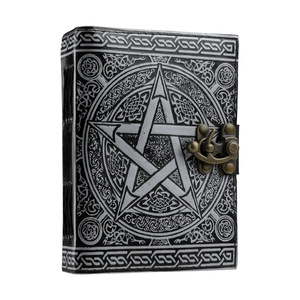 notes/zeszyt w skórzanej oprawie PENTAGRAM