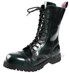 glany NEVERMIND - ZIELONE PRZECIERANE (10 dziurek) polerowane