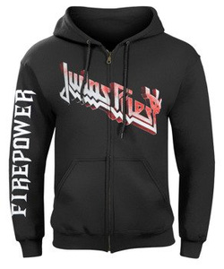 bluza JUDAS PRIEST - FIREPOWER, rozpinana z kapturem