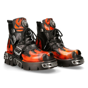 buty NEW ROCK ITALI NEGRO, PULIK FUEGO, REACTOR NEGRO TOBERAS ORIFIC  M.288 S1
